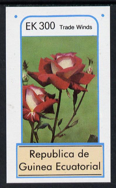 Equatorial Guinea 1976 Roses 300ek imperf m/sheet unmounted mint, stamps on flowers    roses