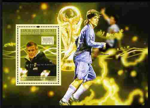 Guinea - Conakry 2010 Football World Cup - Uruguay perf m/sheet unmounted mint, stamps on football