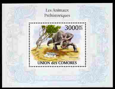 Comoro Islands 2010 Prehistoric Animals perf m/sheet unmounted mint, stamps on dinosaurs, stamps on 