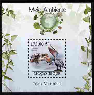 Mozambique 2010 The Environment - Sea Birds perf m/sheet unmounted mint Michel BL 293, stamps on birds, stamps on environment