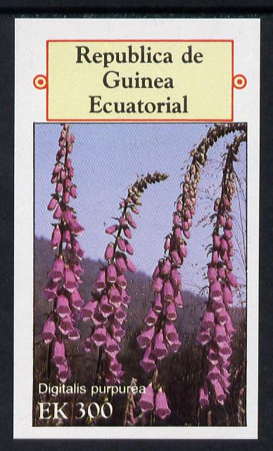 Equatorial Guinea 1977 Flowers 300ek imperf m/sheet unmounted mint, stamps on flowers