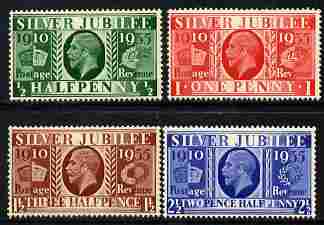 Great Britain 1935 KG5 Silver Jubilee set set of 4 unmounted mint, SG 453-6, stamps on , stamps on  stamps on silver jubilee, stamps on  stamps on  kg5 , stamps on  stamps on 