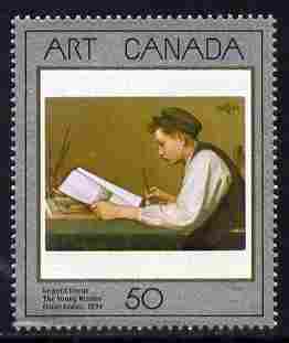 Canada 1988 Canadian Art - 1st series - The Young Reader 50c unmounted mint, SG 1289, stamps on arts, stamps on hliterature