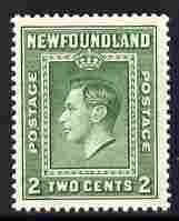 Newfoundland 1938 KG6 2c (comb perf 13.5) mounted mint SG 268, stamps on royalty, stamps on  kg6 , stamps on 
