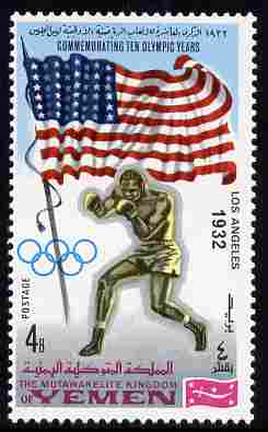 Yemen - Royalist 1968 Boxing 4b from Summer Olympics perf set unmounted mint, Mi 519A