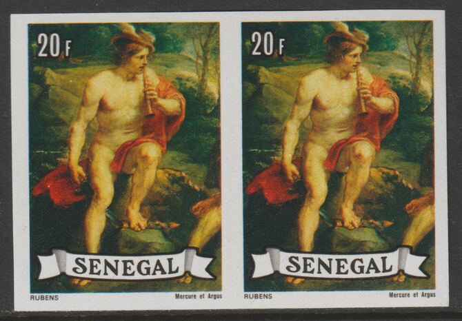 Senegal 1977 Paintings 20f Rubens imperf pair from a limited printing unmounted mint as SG 640, stamps on arts, stamps on rubens
