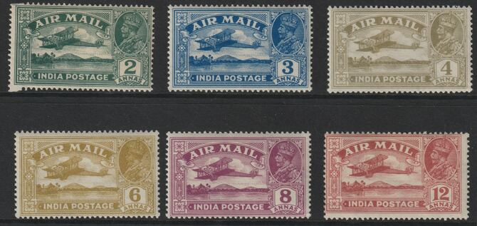 India 1929 Air set of 6 lightly mounted mint, SG 220-225, stamps on personalities, stamps on us presidents, stamps on kennedy, stamps on space, stamps on apollo, stamps on americana, stamps on 