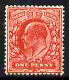 Great Britain 1911 KE7 1d rose-red without watermark very slight gum crease but unmounted mint with usual offset on reverse, SG 272a, stamps on , stamps on  stamps on great britain 1911 ke7 1d rose-red without watermark very slight gum crease but unmounted mint with usual offset on reverse, stamps on  stamps on  sg 272a