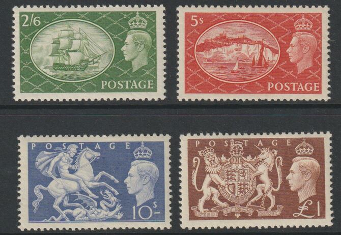 Great Britain 1951 Festival High Values set of 4 very lightly mounted mint, SG 509-12, stamps on 