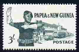 Papua New Guinea 1961-62 Traffic Policeman 3s unmounted mint SG 32, stamps on , stamps on  stamps on , stamps on  stamps on  kg6 , stamps on  stamps on coronation