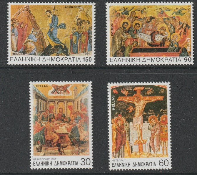 Greece 1994 Easter perf set of 4 unmounted mint SG 1943-46, stamps on easter