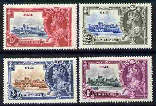 Fiji 1935 KG5 Silver Jubilee set of 4, mounted mint SG 242-5, stamps on , stamps on  kg5 , stamps on silver jubilee, stamps on castles