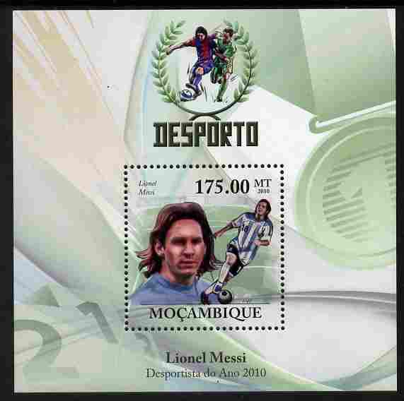 Mozambique 2010 Sport - Football perf m/sheet unmounted mint, stamps on personalities, stamps on sport, stamps on football