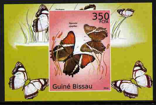 Guinea - Bissau 2010 Butterflies #02 individual imperf deluxe sheet unmounted mint. Note this item is privately produced and is offered purely on its thematic appeal , stamps on , stamps on  stamps on butterflies