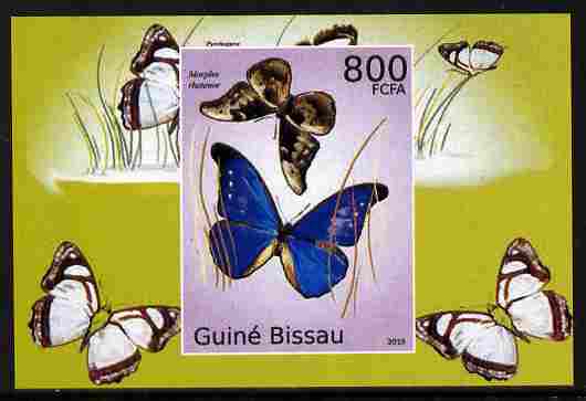 Guinea - Bissau 2010 Butterflies #04 individual imperf deluxe sheet unmounted mint. Note this item is privately produced and is offered purely on its thematic appeal , stamps on , stamps on  stamps on butterflies