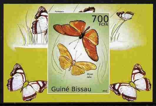 Guinea - Bissau 2010 Butterflies #05 individual imperf deluxe sheet unmounted mint. Note this item is privately produced and is offered purely on its thematic appeal , stamps on butterflies