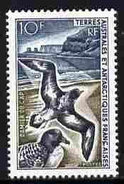French Southern & Antarctic Territories 1962-72 Pintado Petrels 10f unmounted mint, SG 28, stamps on birds, stamps on polar, stamps on 
