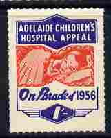 Cinderella - Australia 1956 Children's Hospital Appeal - On Parade 1s label unmounted mint, stamps on , stamps on  stamps on children, stamps on  stamps on hospitals, stamps on  stamps on cinderella