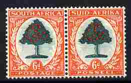 South Africa 1933-48 Orange Tree 6d mounted mint horiz pair, SG 61 , stamps on , stamps on  stamps on south africa 1933-48 orange tree 6d mounted mint horiz pair, stamps on  stamps on  sg 61 