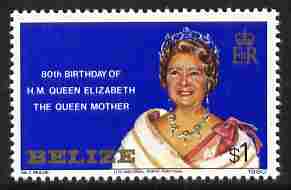 Belize 1980 Queen Mother 80th B