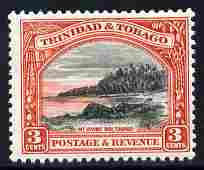 Trinidad & Tobago 1935-37 Mt Irvine Bay 3c P13x12.5 unmounted mint SG 232a, stamps on mountains