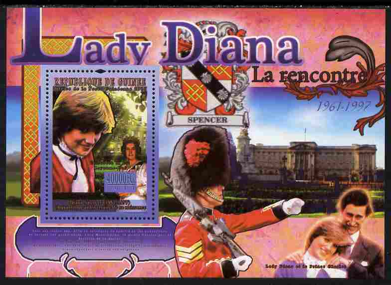 Guinea - Conakry 2011 50th Birth Anniversary of Princess Diana #3 perf s/sheet unmounted mint Michel BL 1909, stamps on , stamps on  stamps on personalities, stamps on  stamps on royalty, stamps on  stamps on diana, stamps on  stamps on women, stamps on  stamps on charles