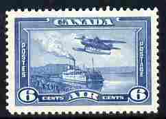 Canada 1937-38 Fairchild Seaplane 6c unmounted mint SG 371, stamps on , stamps on  stamps on , stamps on  stamps on  kg6 , stamps on  stamps on aviation, stamps on  stamps on rivers, stamps on  stamps on paddle steamers, stamps on  stamps on ships