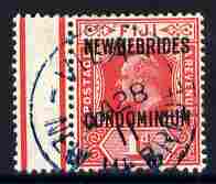New Hebrides - English 1911 KE7 1d red marginal with fine near complete VILA cds of Jan 28,  SG11, stamps on , stamps on  stamps on , stamps on  stamps on  ke7 , stamps on  stamps on 