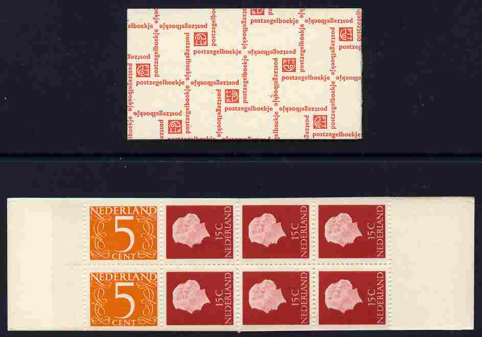 Netherlands 1964 Booklet (Numeral & Juliana) complete and very fine, SG SB61, stamps on , stamps on  stamps on booklet - netherlands 1964 booklet (numeral & juliana) complete and very fine, stamps on  stamps on  sg sb61