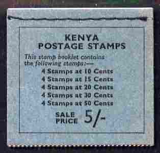 Booklet - Kenya 1964 5s booklet withinverted panes complete & fine, SG SB1, stamps on 