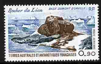 French Southern & Antarctic Territories 1980 Dumont DUrville Base 90c unmounted mint SG 144, stamps on polar, stamps on 