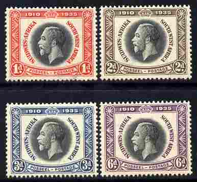 South West Africa 1935 KG5 Silver Jubilee set set of 4 mounted mint, SG 88-91, stamps on , stamps on  upu , stamps on 