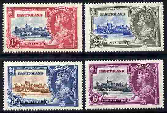 Basutoland 1935 KG5 Silver Jubilee set set of 4 mounted mint, SG 11-14, stamps on , stamps on  stamps on . kg5 , stamps on  stamps on silver jubilee, stamps on  stamps on castles