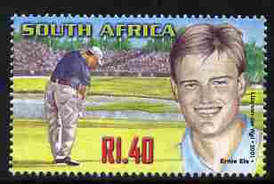 South Africa 2001 Sporting Heroes - Ernie Els (golf) 1r40 unmounted mint SG 1248, stamps on personalities, stamps on sport, stamps on golf