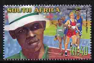 South Africa 2001 Sporting Heroes - Hezekiel Sepeng (running) 1r40 unmounted mint SG 1254, stamps on personalities, stamps on sport, stamps on athletics, stamps on running
