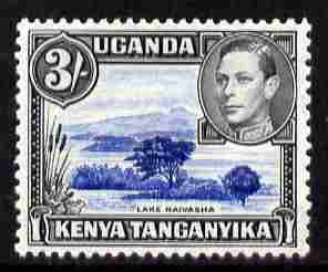 Kenya, Uganda & Tanganyika 1938-54 KG6 Lake Naivasha 3s P13 x 11.75 mounted mint SG147, stamps on , stamps on  kg6 , stamps on lakes