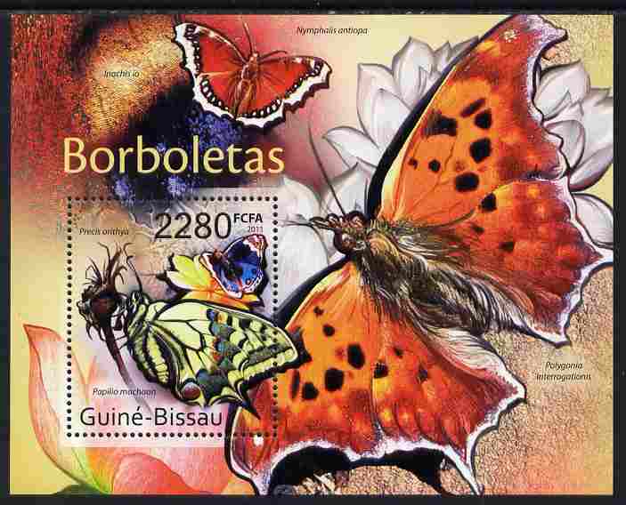 Guinea - Bissau 2011 Butterflies #1 perf m/sheet unmounted mint, stamps on , stamps on  stamps on butterflies