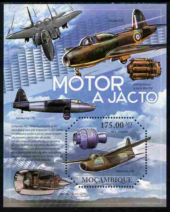 Mozambique 2011 Jet Aircraft perf m/sheet unmounted mint, stamps on , stamps on  stamps on aviation