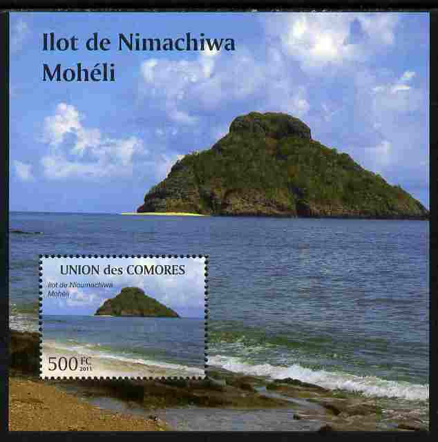 Comoro Islands 2011 Tourism perf m/sheet (Ilot de Nimachiwa Moheli) unmounted mint , stamps on , stamps on  stamps on tourism