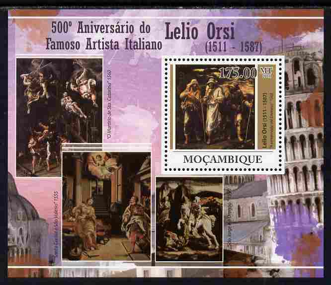 Mozambique 2011 Fifth Birth Centenary of Lelio Orsi perf s/sheet unmounted mint Michel BL 434, stamps on , stamps on  stamps on personalities, stamps on  stamps on arts, stamps on  stamps on 