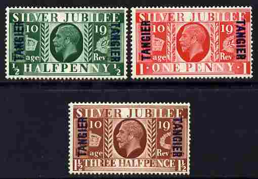 Morocco Agencies - Tangier 1935 KG5 Silver Jubilee set of 3 mounted mint, SG 238-40, stamps on , stamps on  stamps on , stamps on  stamps on  kg5 , stamps on  stamps on royalty, stamps on  stamps on silver jubilee, stamps on  stamps on 