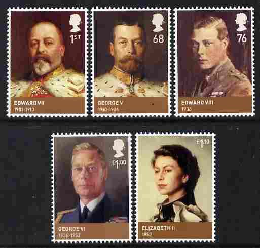 Great Britain 2012 The House of Windsor perf set of 5 unmounted mint , stamps on , stamps on  stamps on royalty