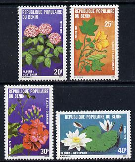 Benin 1979 Flowers set of 4 unmounted mint, SG 736-9, stamps on , stamps on  stamps on flowers