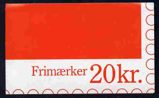 Booklet - Denmark 1990 Numerals & Margrethe 20kr booklet complete & fine SG SB 134