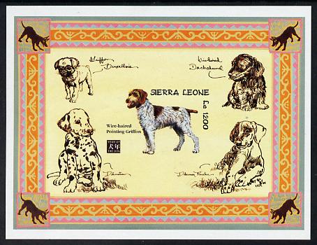 Sierra Leone 1994 Chinese New Year - Year of the Dog (Griffon) imperf m/sheet unmounted mint, as SG MS 2114a, stamps on dogs, stamps on lunar