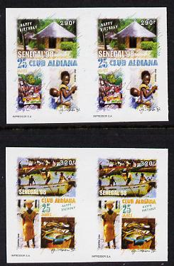 Senegal 1998 25th Anniv of Aldiana Club set of 2 in imperforate pairs unmounted mint as SG 1504-05, stamps on , stamps on  stamps on tourism, stamps on  stamps on fish, stamps on  stamps on 