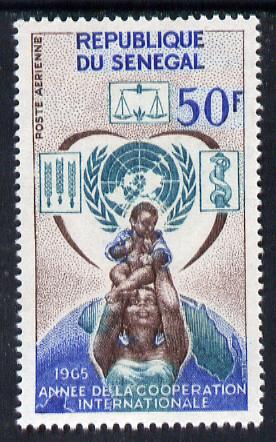 Senegal 1965 International Co-operation Year unmounted mint, SG 310, stamps on icy , stamps on 