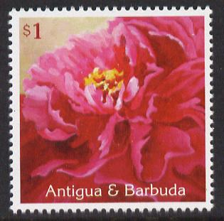 Antigua 2009 China World Stamp Exhibition $1 Peony unmounted mint SG 4236, stamps on , stamps on  stamps on stamp exhibitions, stamps on  stamps on flowers