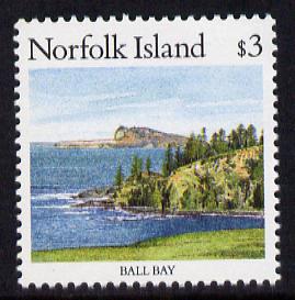 Norfolk Island 1987 Ball Bay $3 unmounted mint SG 419, stamps on tourism