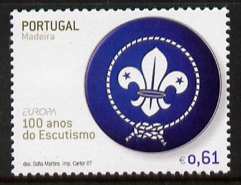 Portugal - Madeira 2007 Europa - Centenary of Scouting 61c unmounted mint SG 389, stamps on , stamps on  stamps on europa, stamps on  stamps on scouts, stamps on  stamps on 